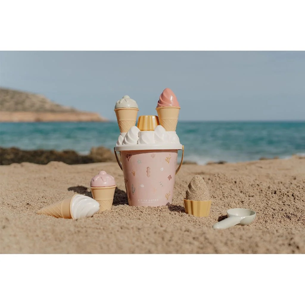 Little Dutch Ice Cream Bucket Set - Ocean Dreams Pink