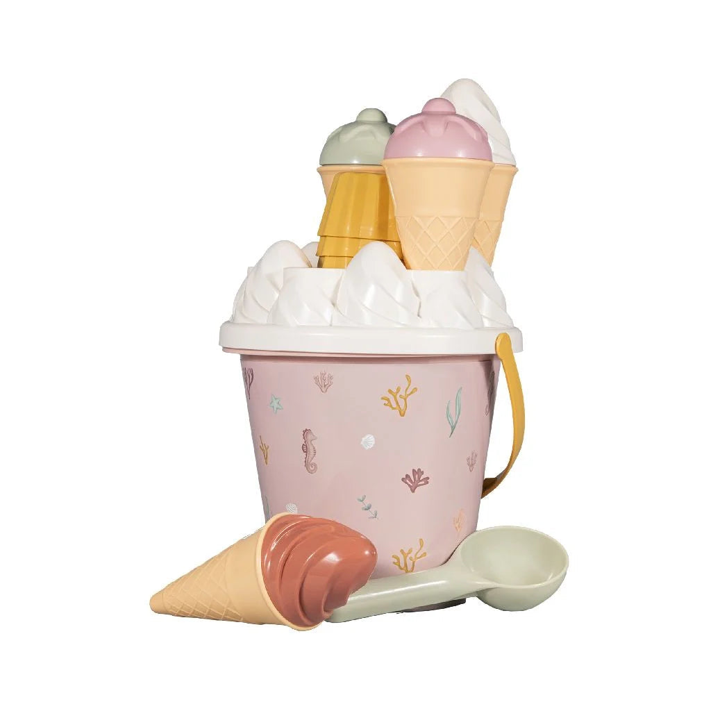 Little Dutch Ice Cream Bucket Set - Ocean Dreams Pink