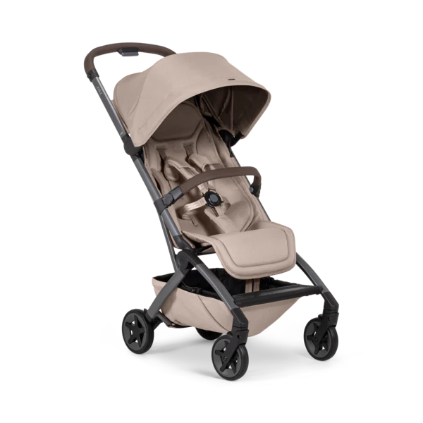 Joolz Aer2 Compact Stroller with Bumper Bar - Sandy Taupe/Mid Brown