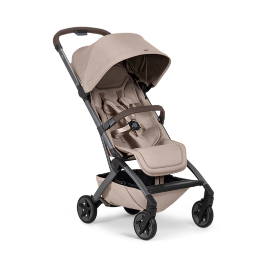 Joolz Aer2 Compact Stroller with Bumper Bar - Sandy Taupe/Mid Brown