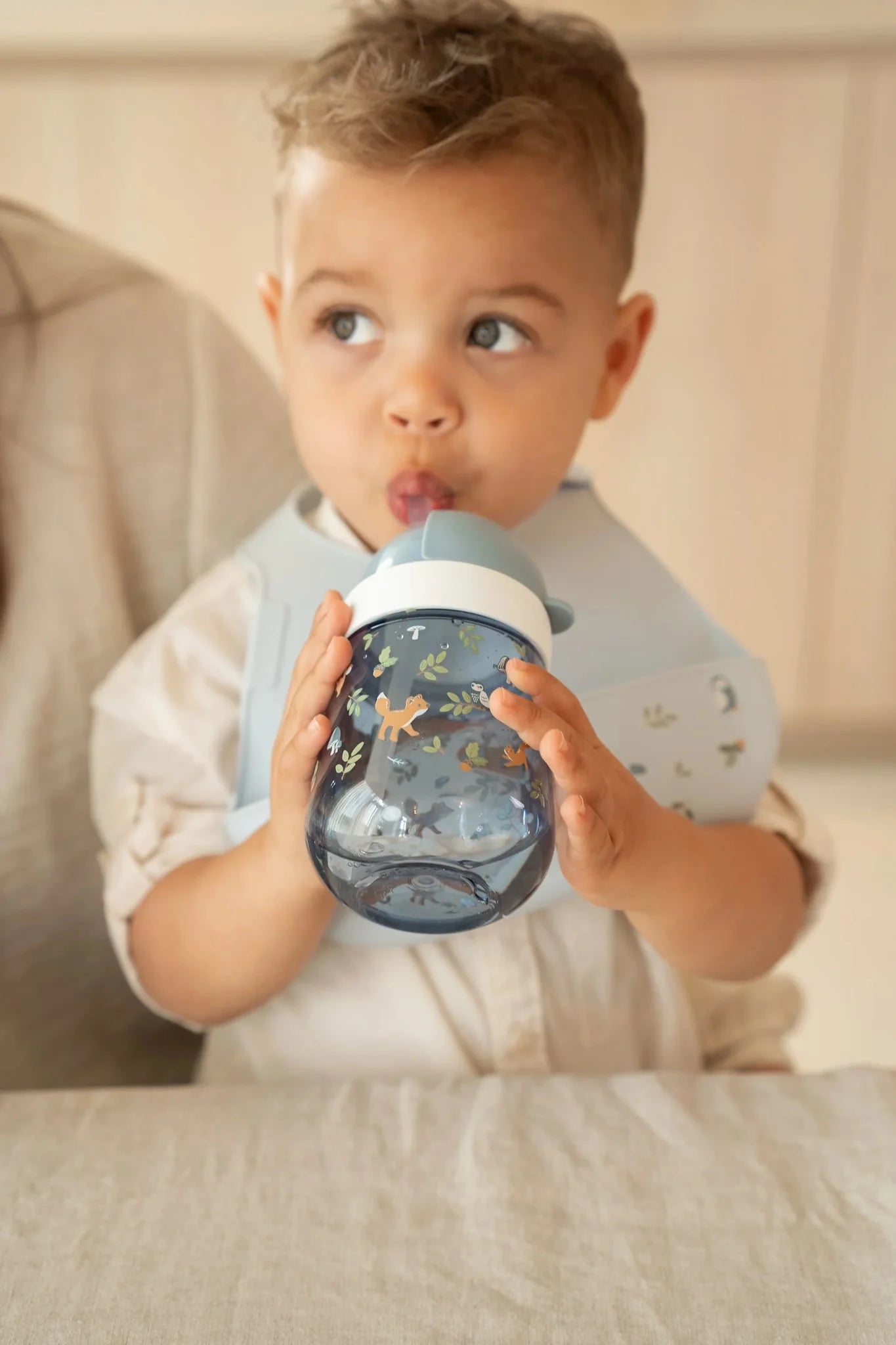 Little Dutch x Mepal Straw Cup 300ml - Forest Friends