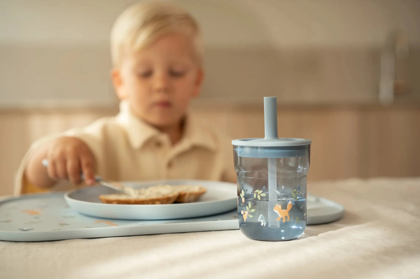 Little Dutch x Mepal Cup with Straw 250ml - Forest Friends