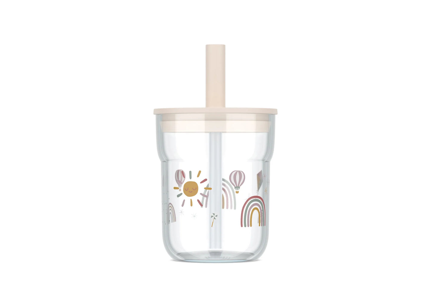Little Dutch x Mepal Cup with Straw 250ml - Sunshine & Rainbow