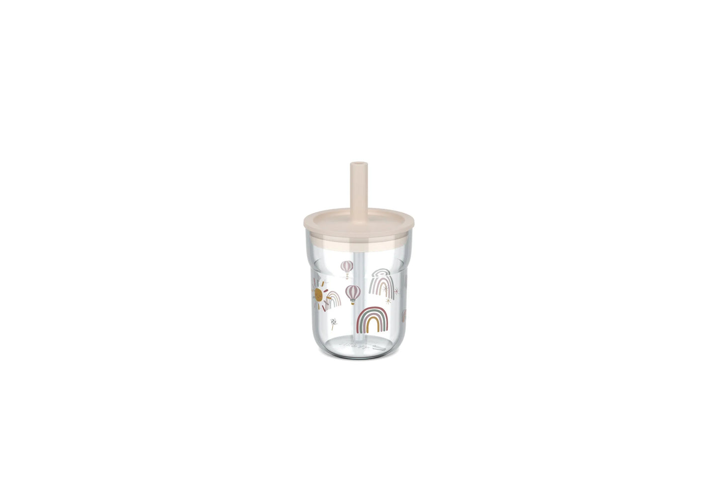 Little Dutch x Mepal Cup with Straw 250ml - Sunshine & Rainbow