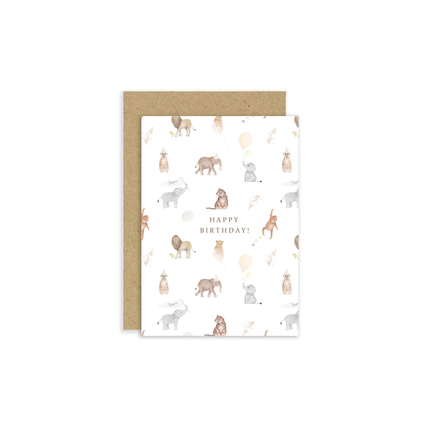 Little Roglets Safari Birthday Card