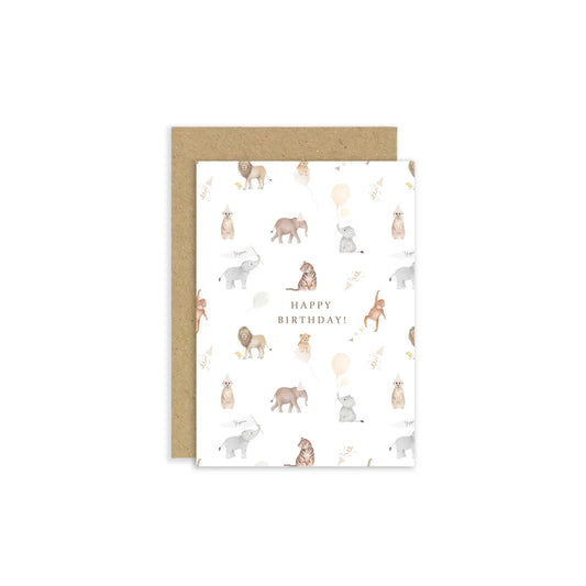 Little Roglets Safari Birthday Card