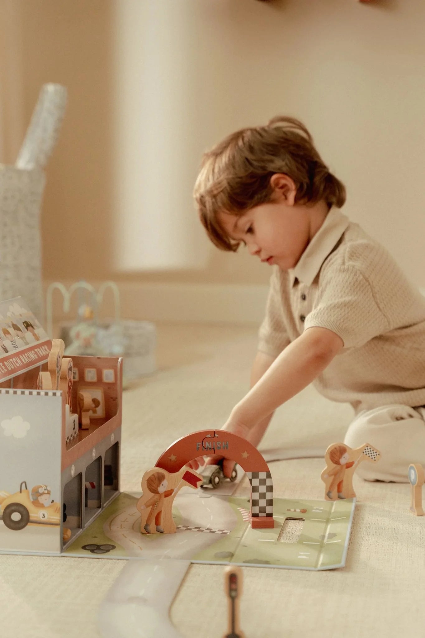 Little Dutch Play Case with Racetrack