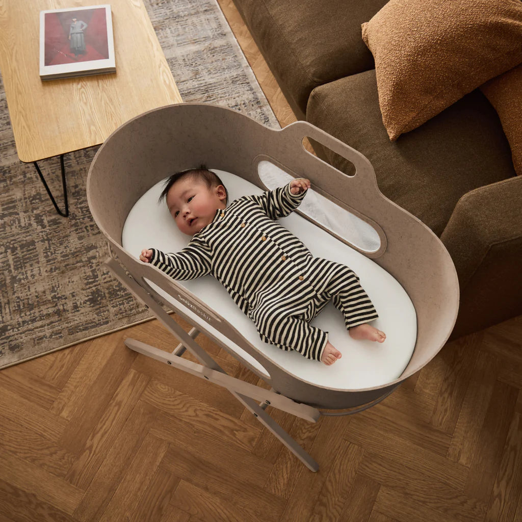 SnuzBaskit Moses Basket & Stand - Mocha