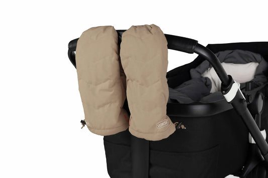 Voksi Stroller Mittens - Dark Sand