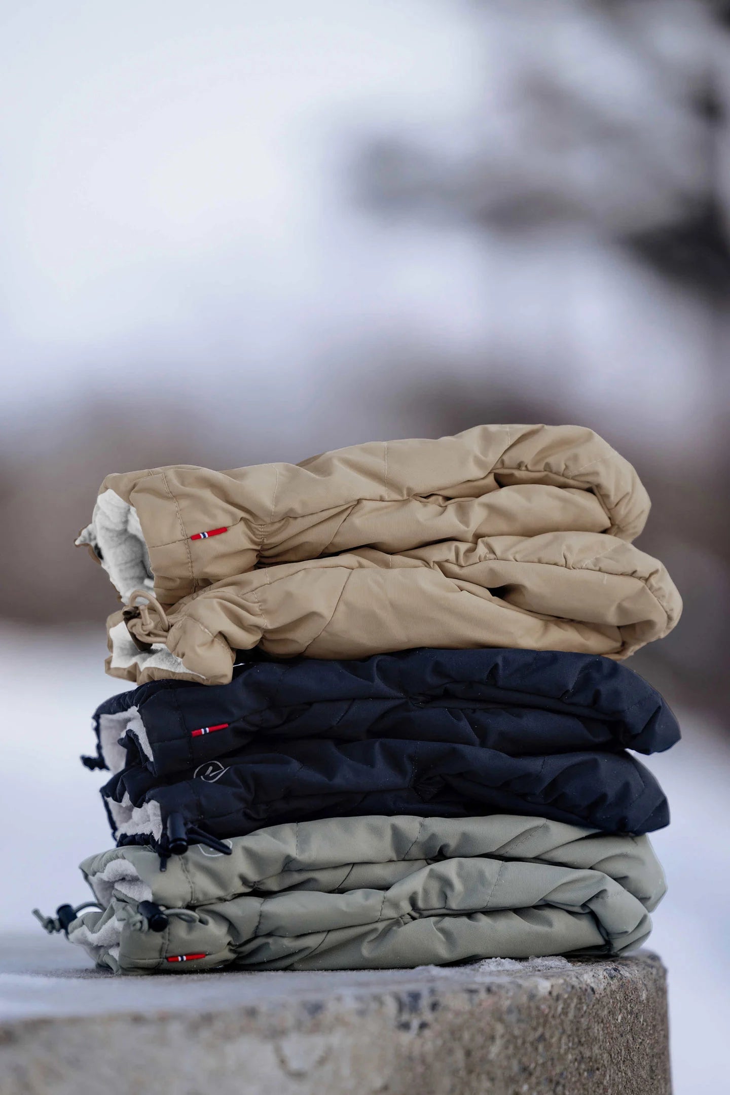 Voksi Stroller Mittens - Dark Sand