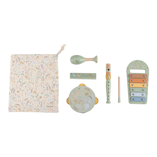 Little Dutch Music Set - Safari Friends Green