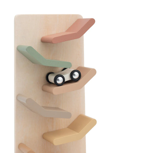 Jumini Wooden Tower Ramp Racer with Cars