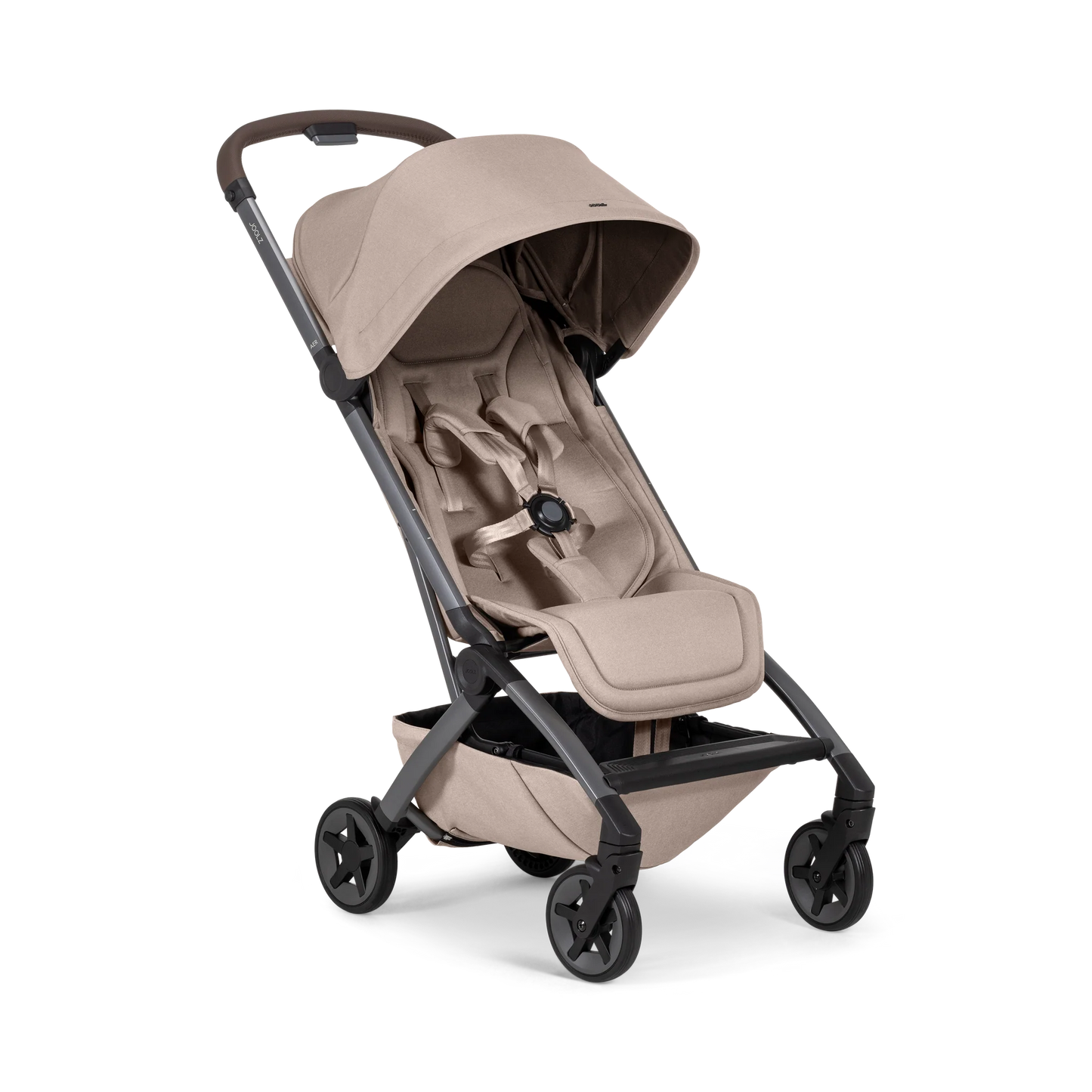 Joolz Aer2 Compact Stroller with Bumper Bar - Sandy Taupe/Mid Brown
