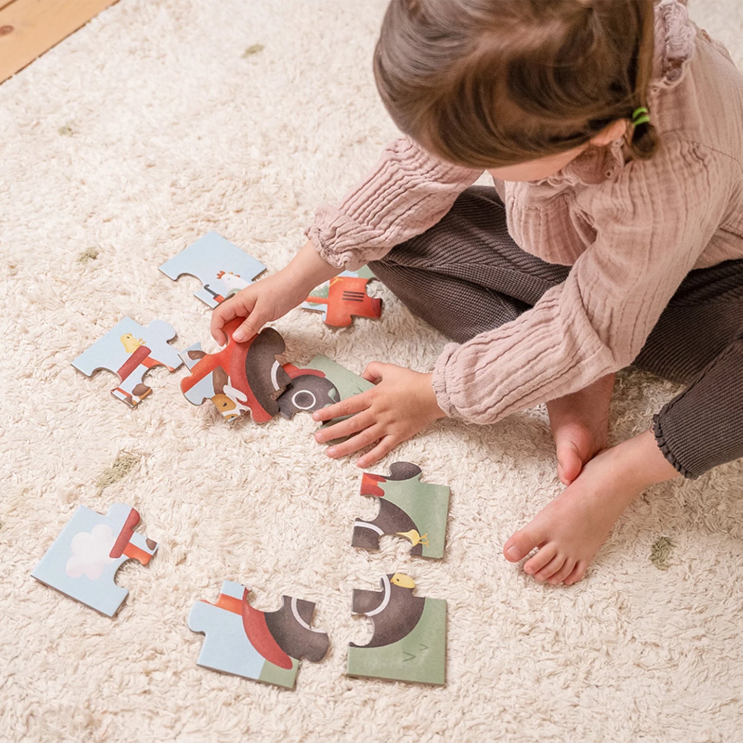 Little Dutch 4 in 1 Puzzles - Little Farm