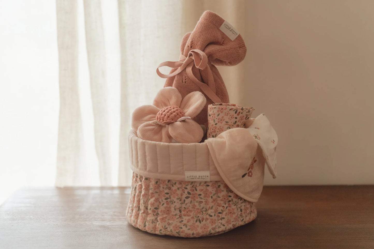 Little Dutch Flower Rattle - Pink