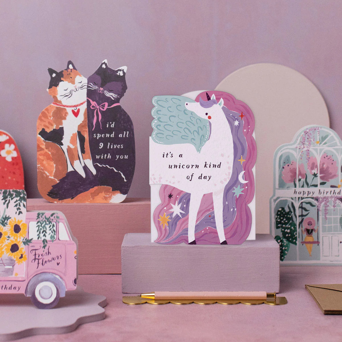 Sister Paper Co Unicorn Birthday Cards