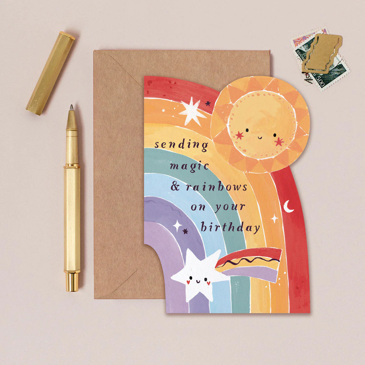 Sister Paper Co Rainbow Birthday Card
