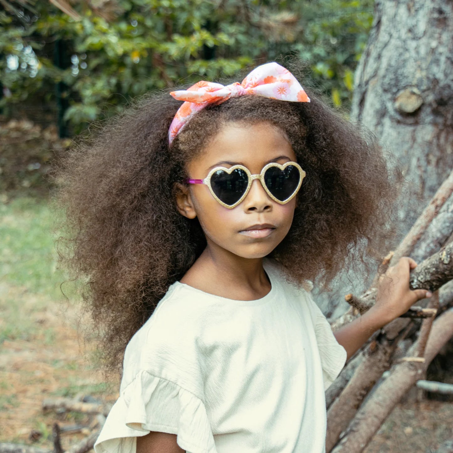 Rockahula Glitter Heart Sunglasses