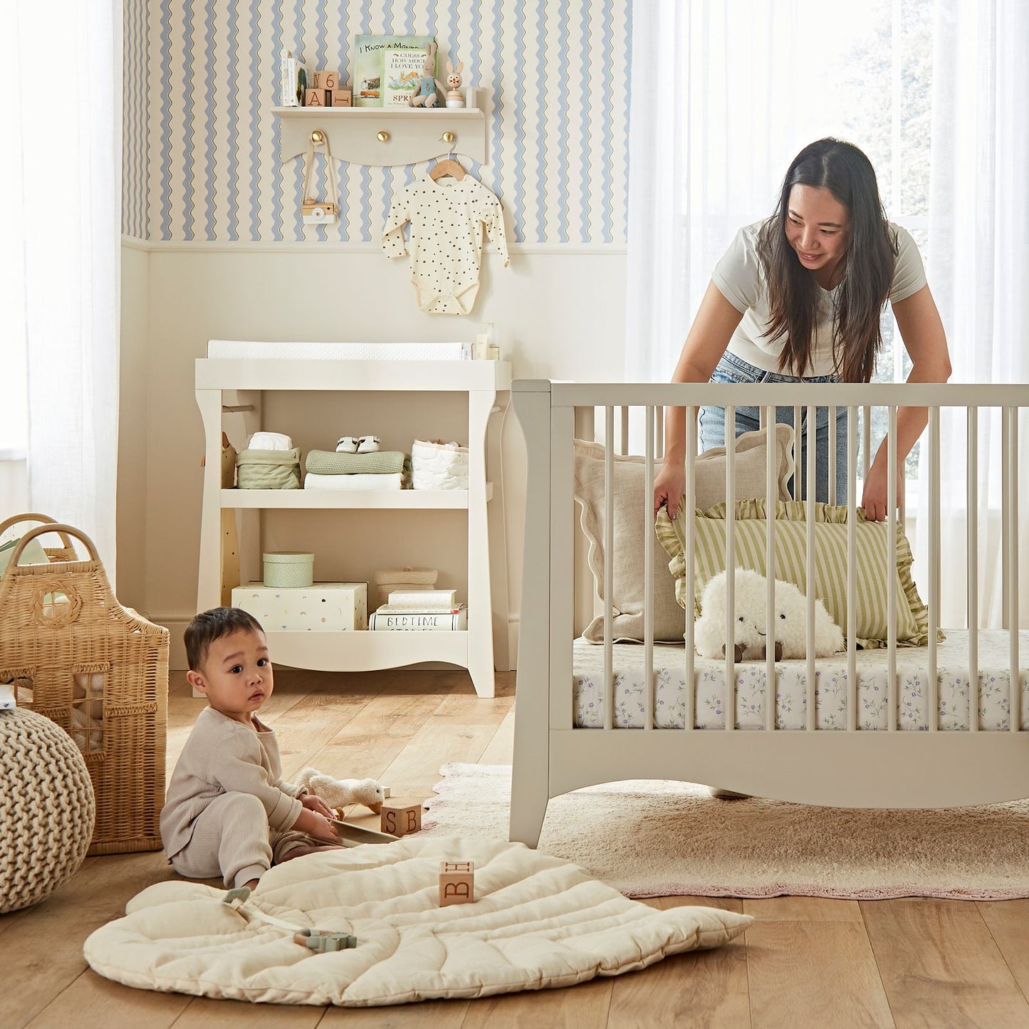 CuddleCo Clara Cashmere Mini 2 Piece Nursery Furniture Set