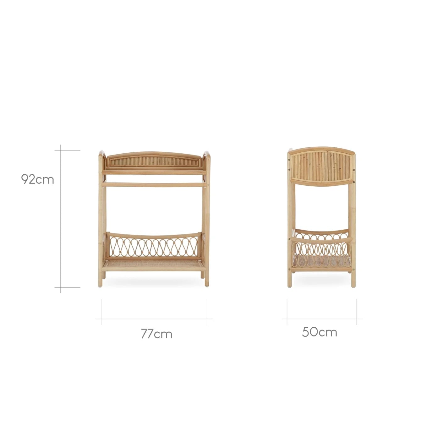 CuddleCo Aria Wave Changing Table with Hanging Rail