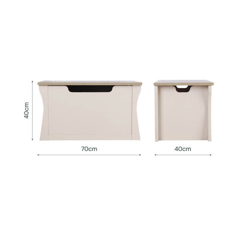 CuddleCo Clara Storage Box - Cashmere & Ash
