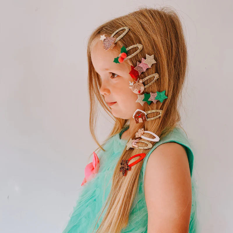 Rockahula Gingerbread House Christmas Hair Clips