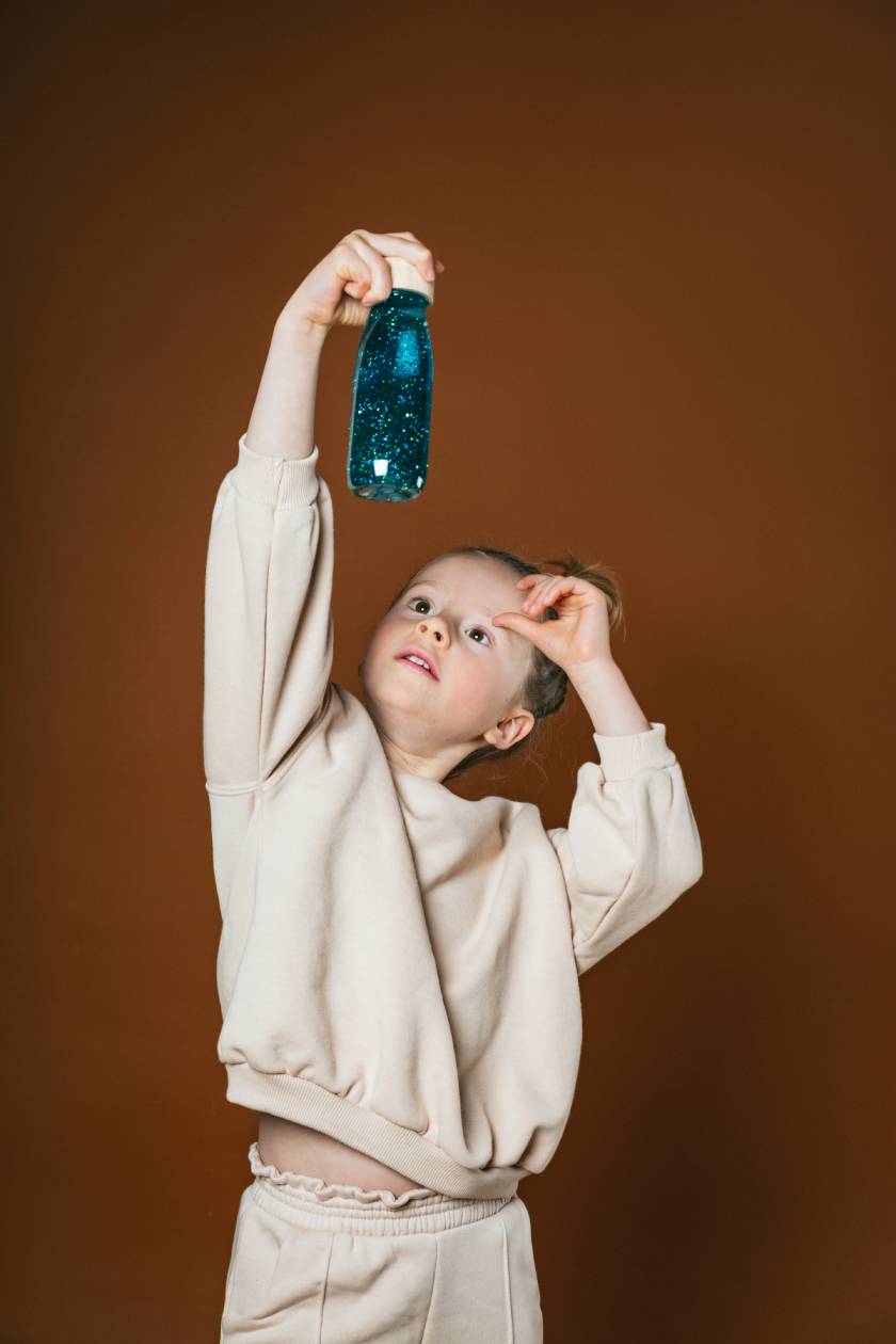 Petit Boum Sensory Bottle Float Turquoise image 2