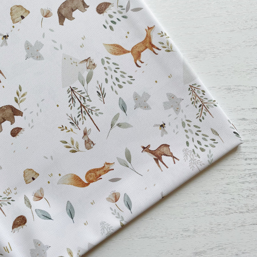 Bobbin and Bumble Wipeable Splash Mat - Woodland Animals