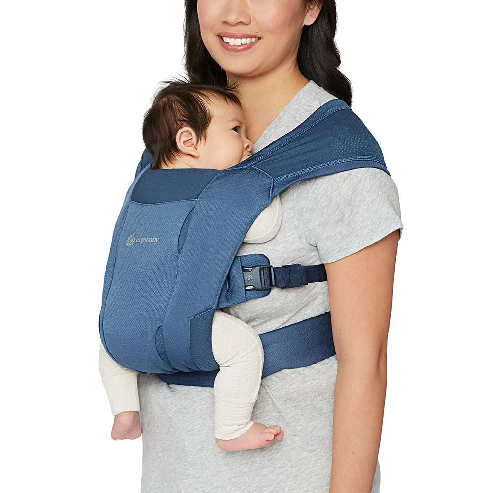 ergobaby Embrace Newborn Carrier Soft Mesh - Blue