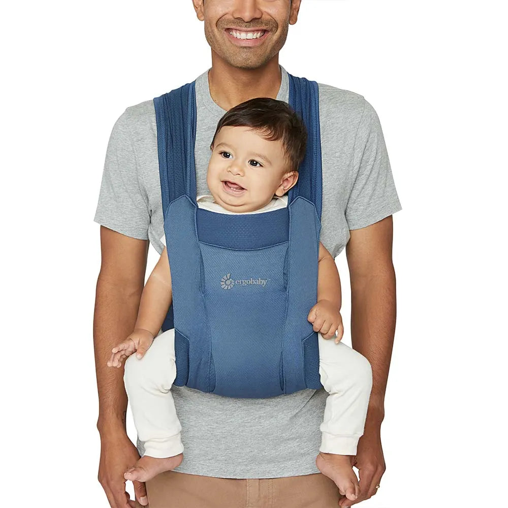 ergobaby Embrace Newborn Carrier Soft Mesh - Blue