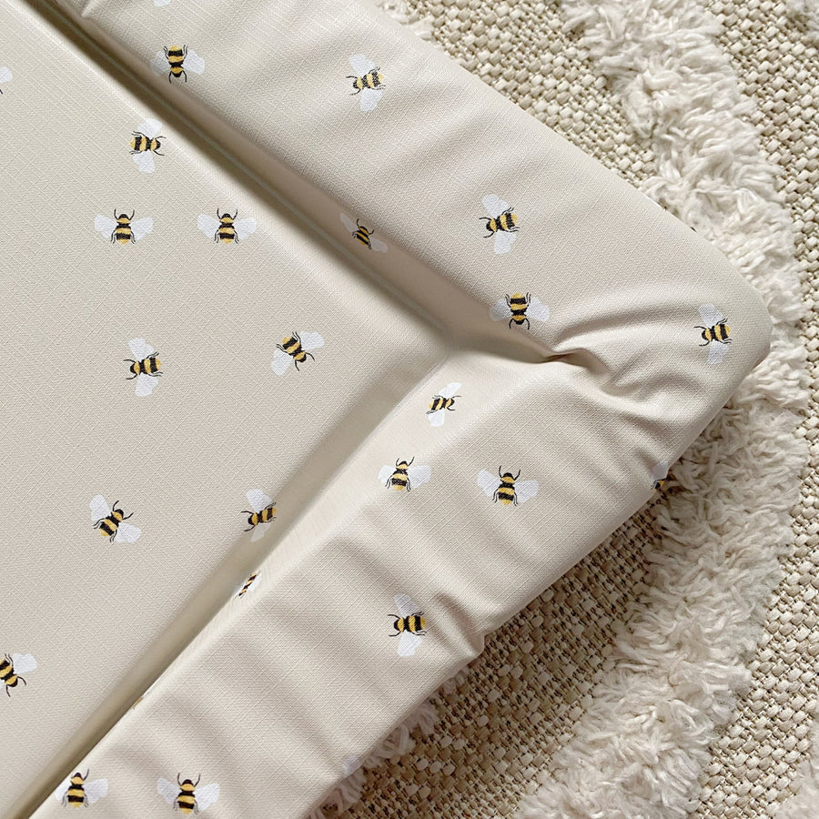 Bobbin and Bumble Baby Changing Mat - Bee Print