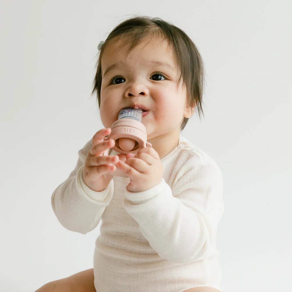 BIBS Silicone Baby Feeder - Blush