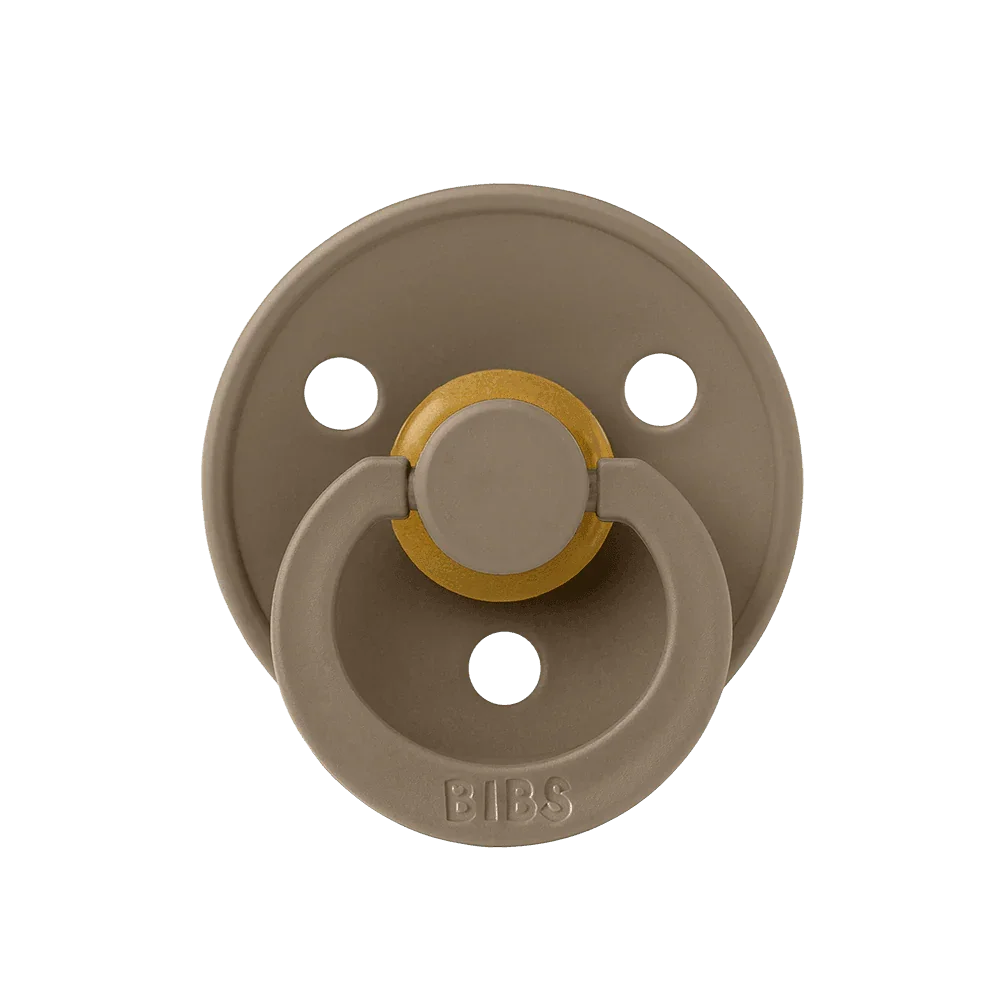 BIBS Colour 2 Pack Dummies - Ivory & Dark Oak