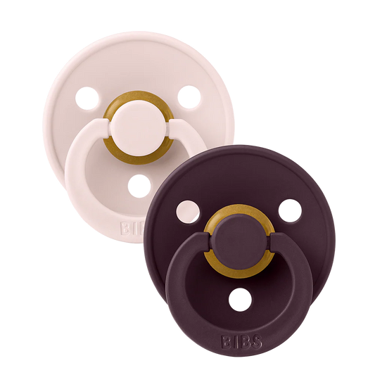 BIBS Colour 2 Pack Dummies - Petal & Plum