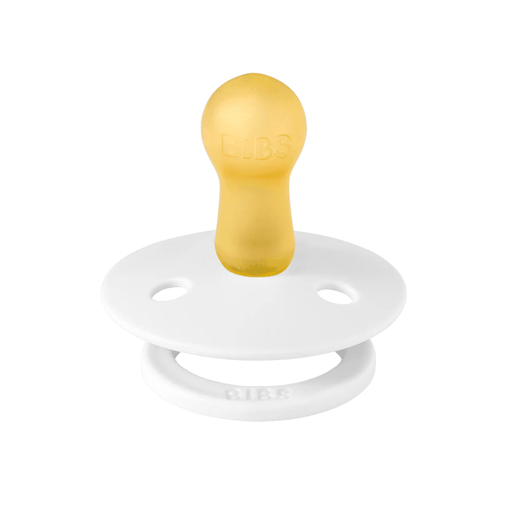 BIBS Colour Pacifier 2 Pack Latex - Black/White