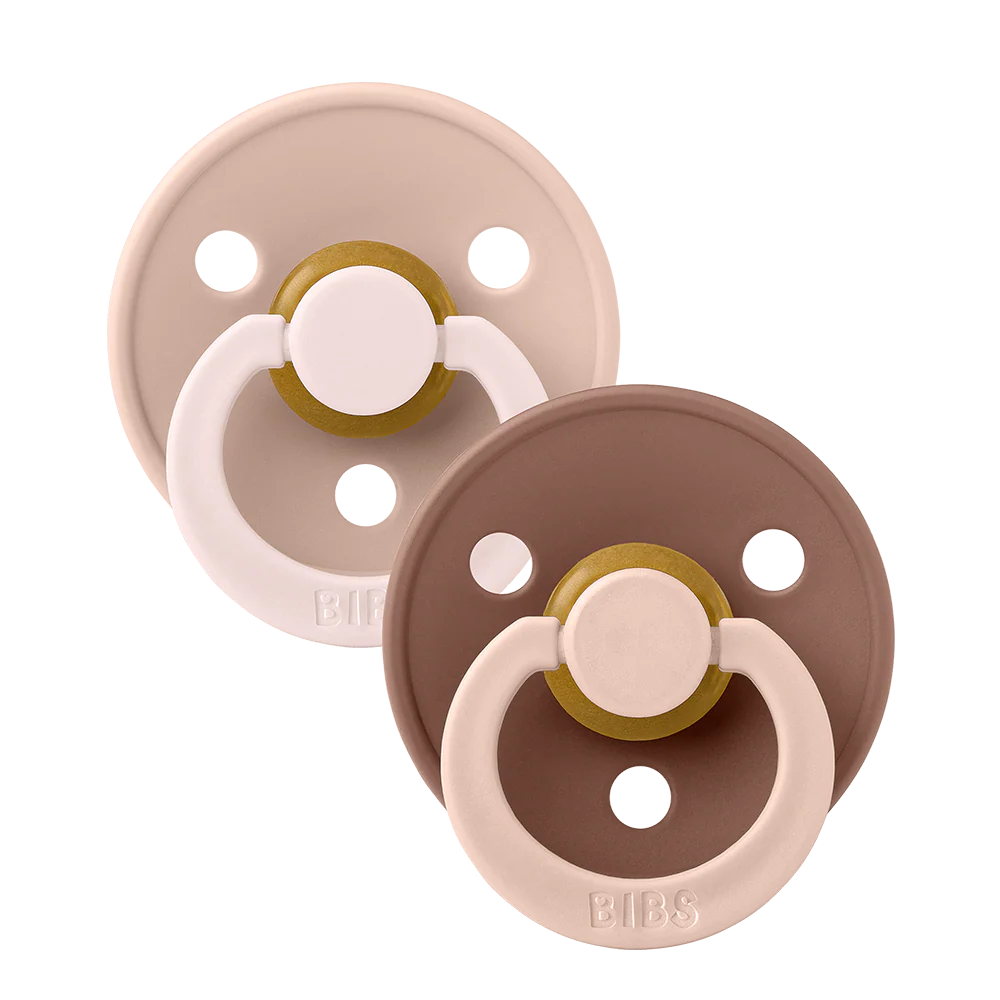 BIBS STUDIO Colour Dummies 2 Pack Fusion - Blush & Woodchuck mix