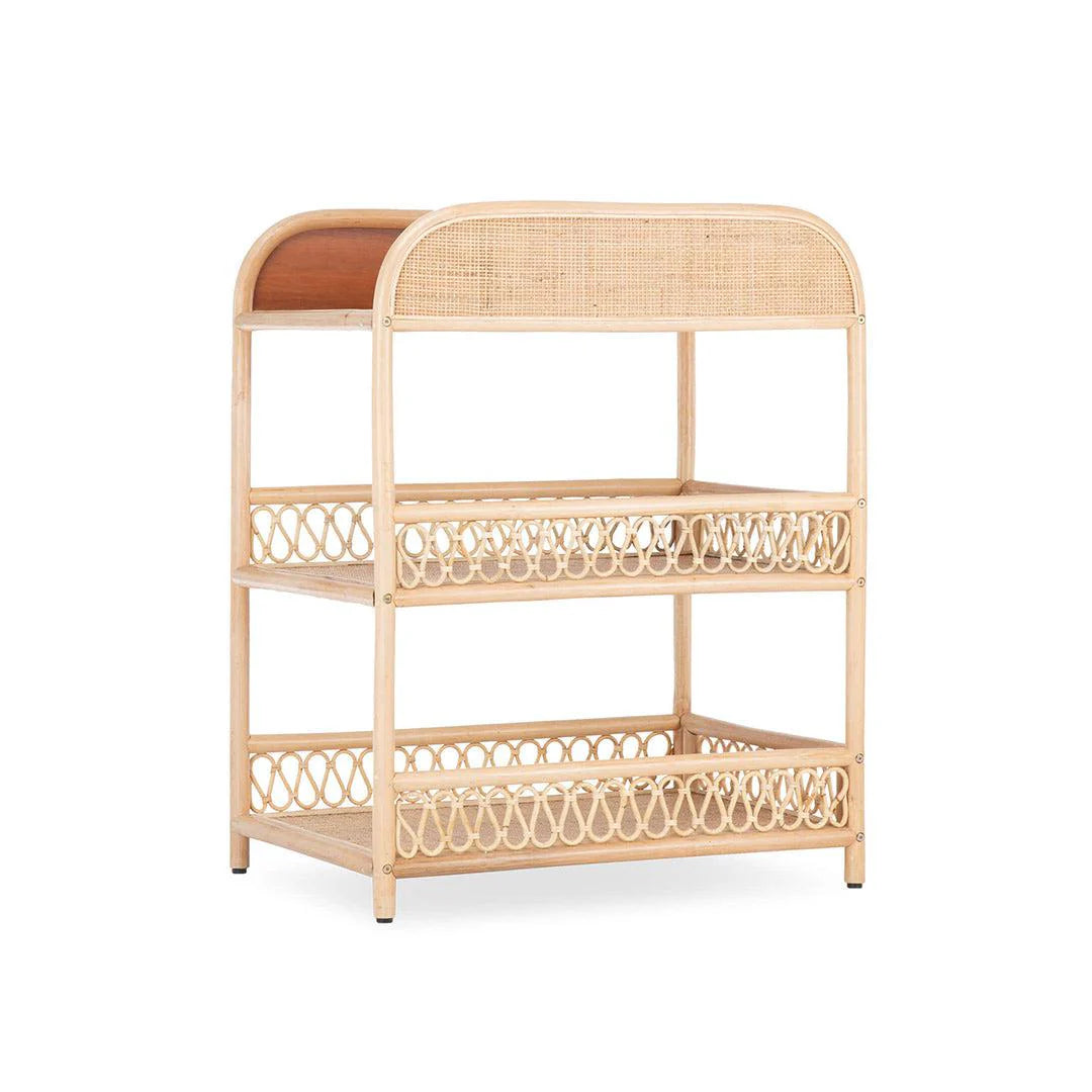 CuddleCo Aria Rattan Changing Table