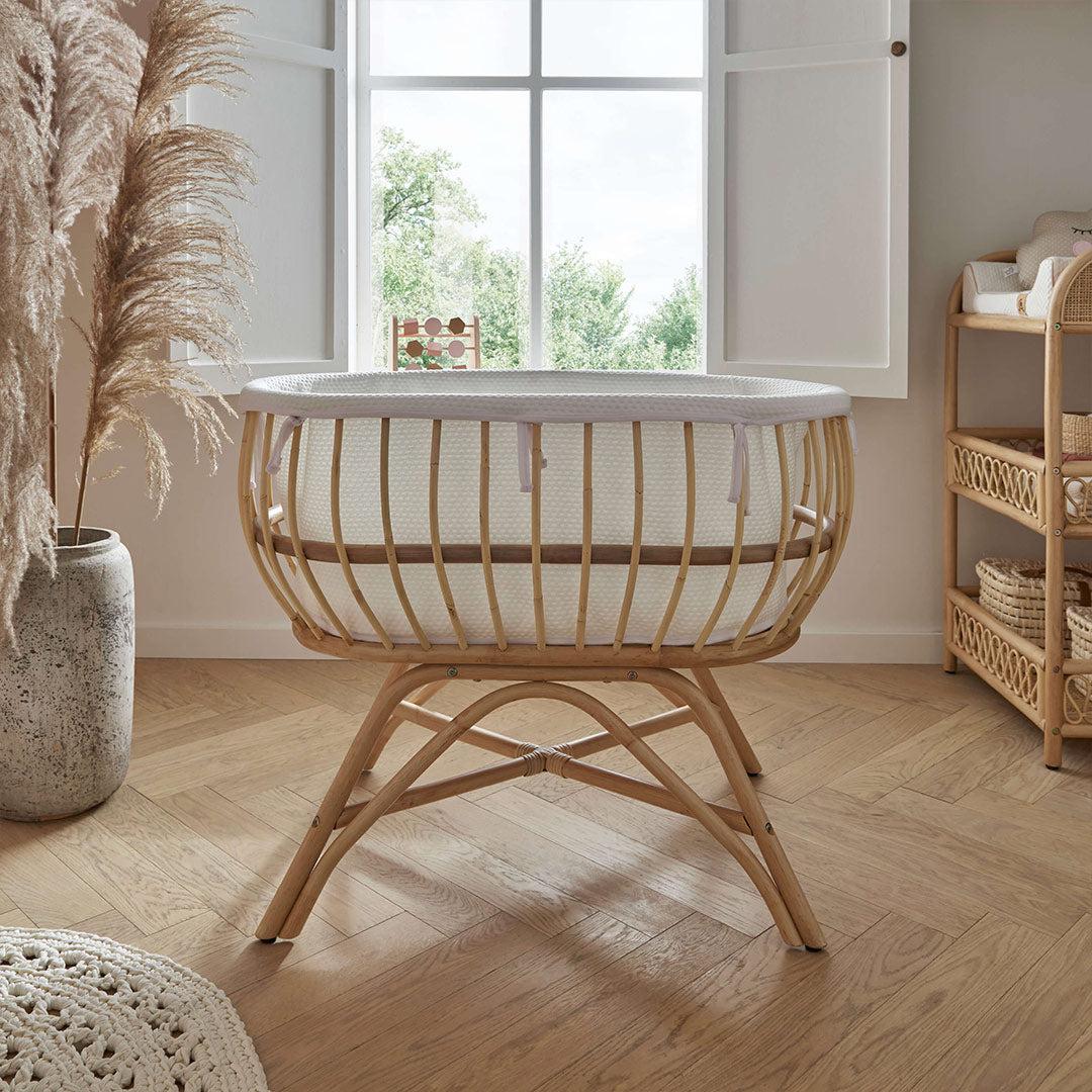 CuddleCo Aria Rattan Crib