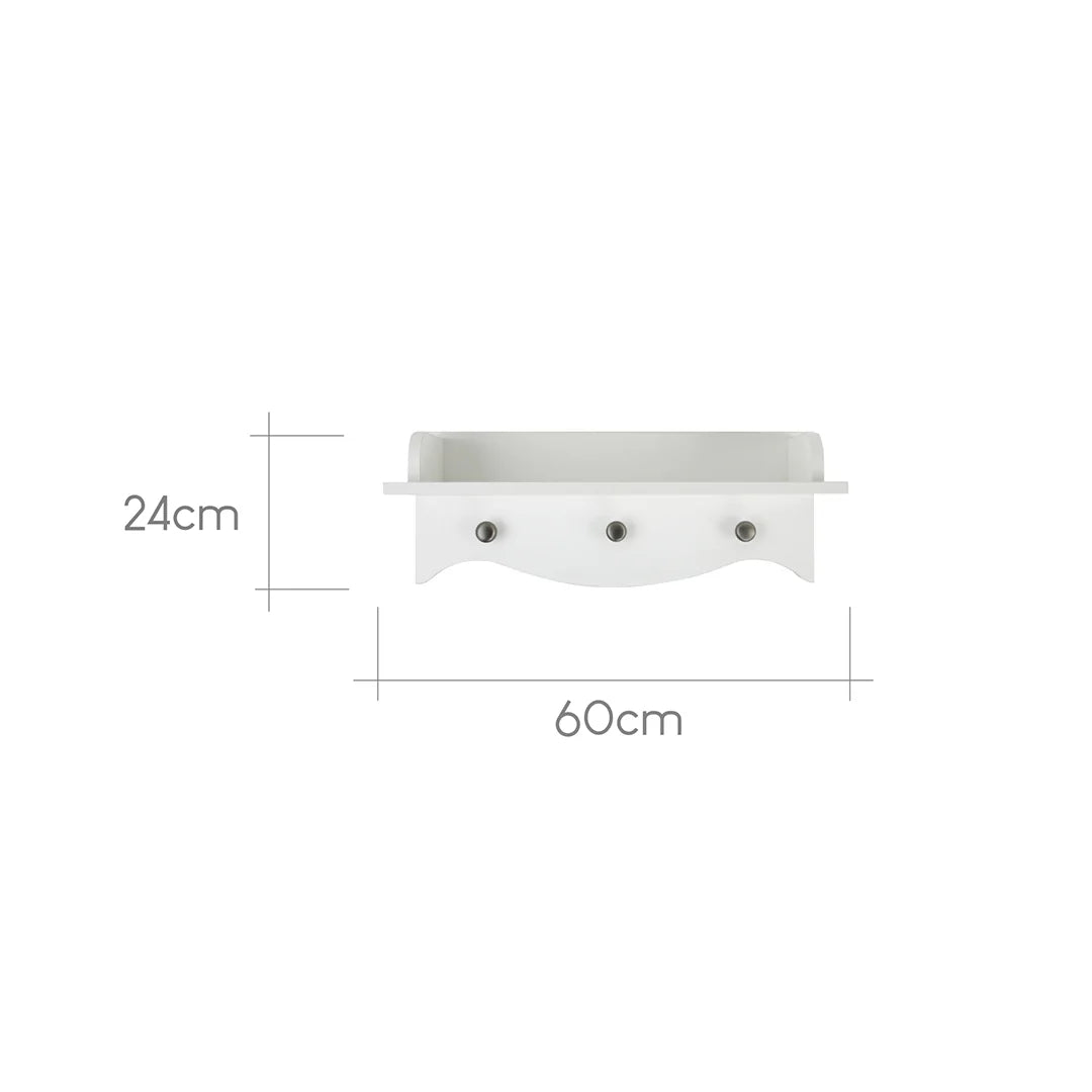 CuddleCo Clara Nursery Wall Shelf - White