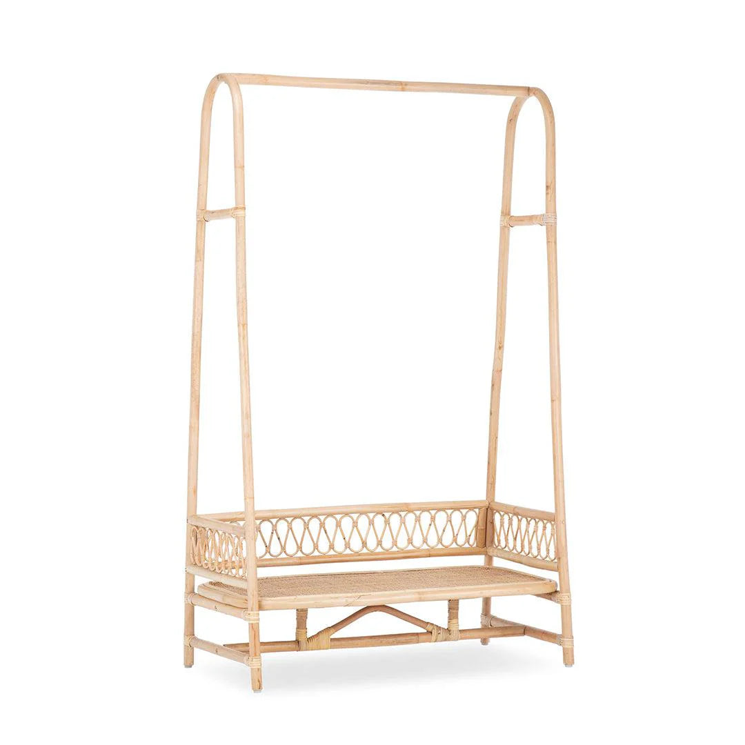 CuddleCo Aria Rattan Children's Clothes Rail