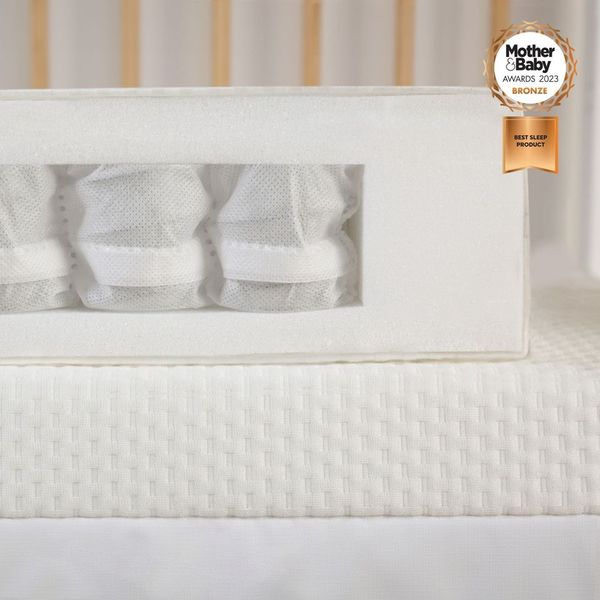 CuddleCo Signature Hypo-Allergenic Bamboo Pocket Sprung Cot Bed Mattress