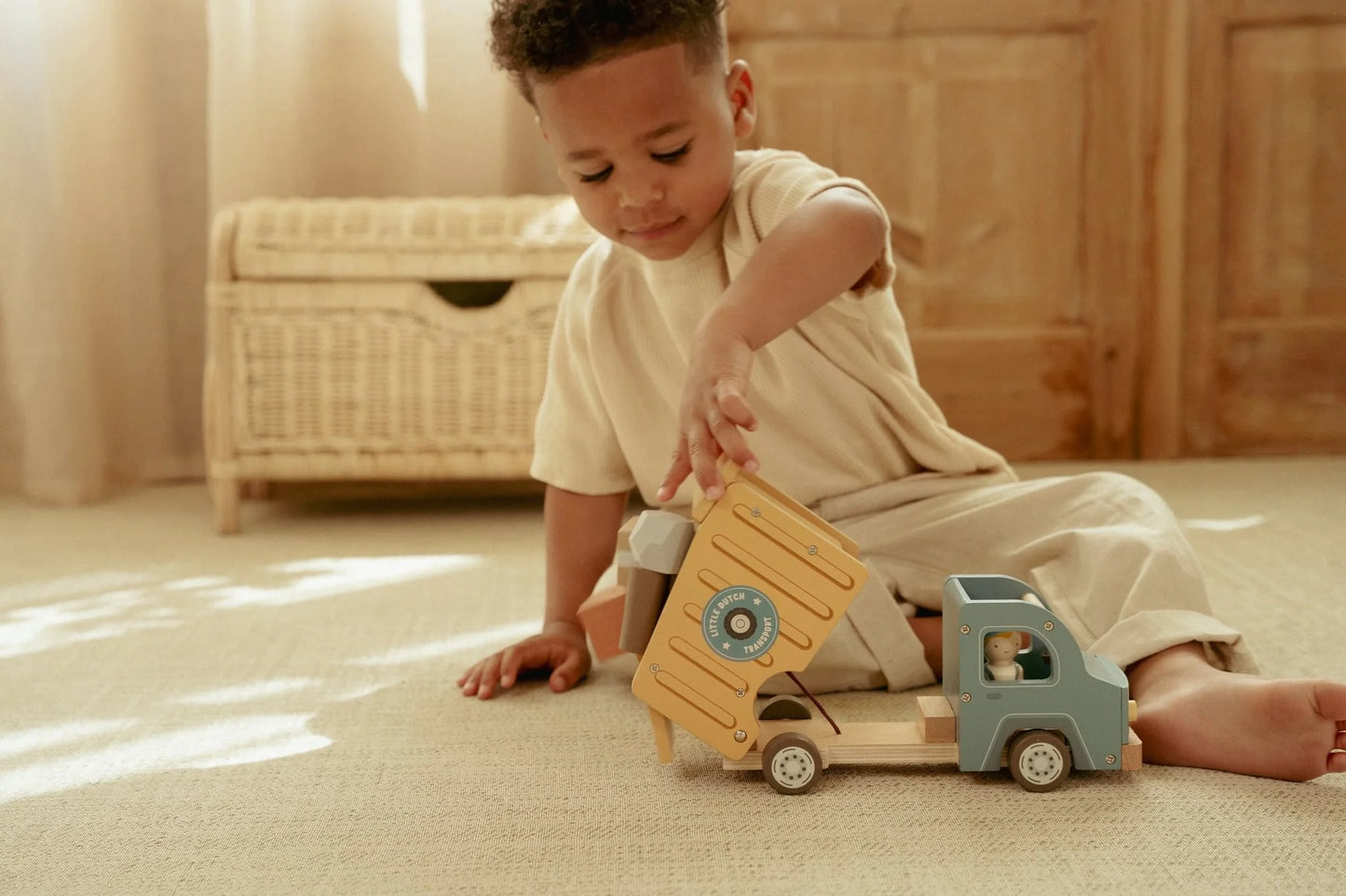 Little Dutch Wooden Garbage Lorry