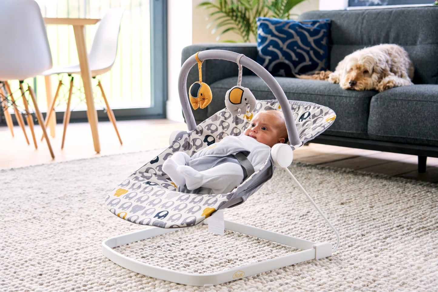 Bababing Float Baby Bouncer - Ellie Elephant