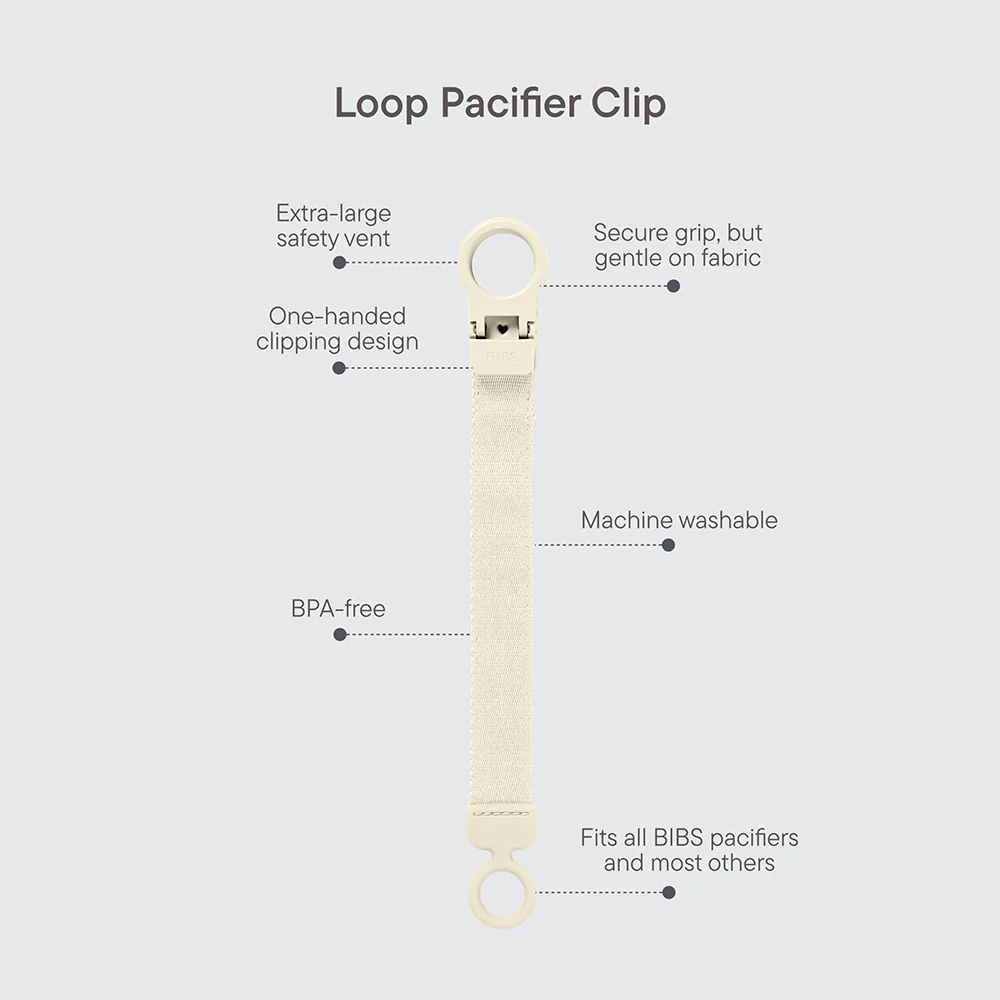 BIBS Dummy Clip Loop - Petrol
