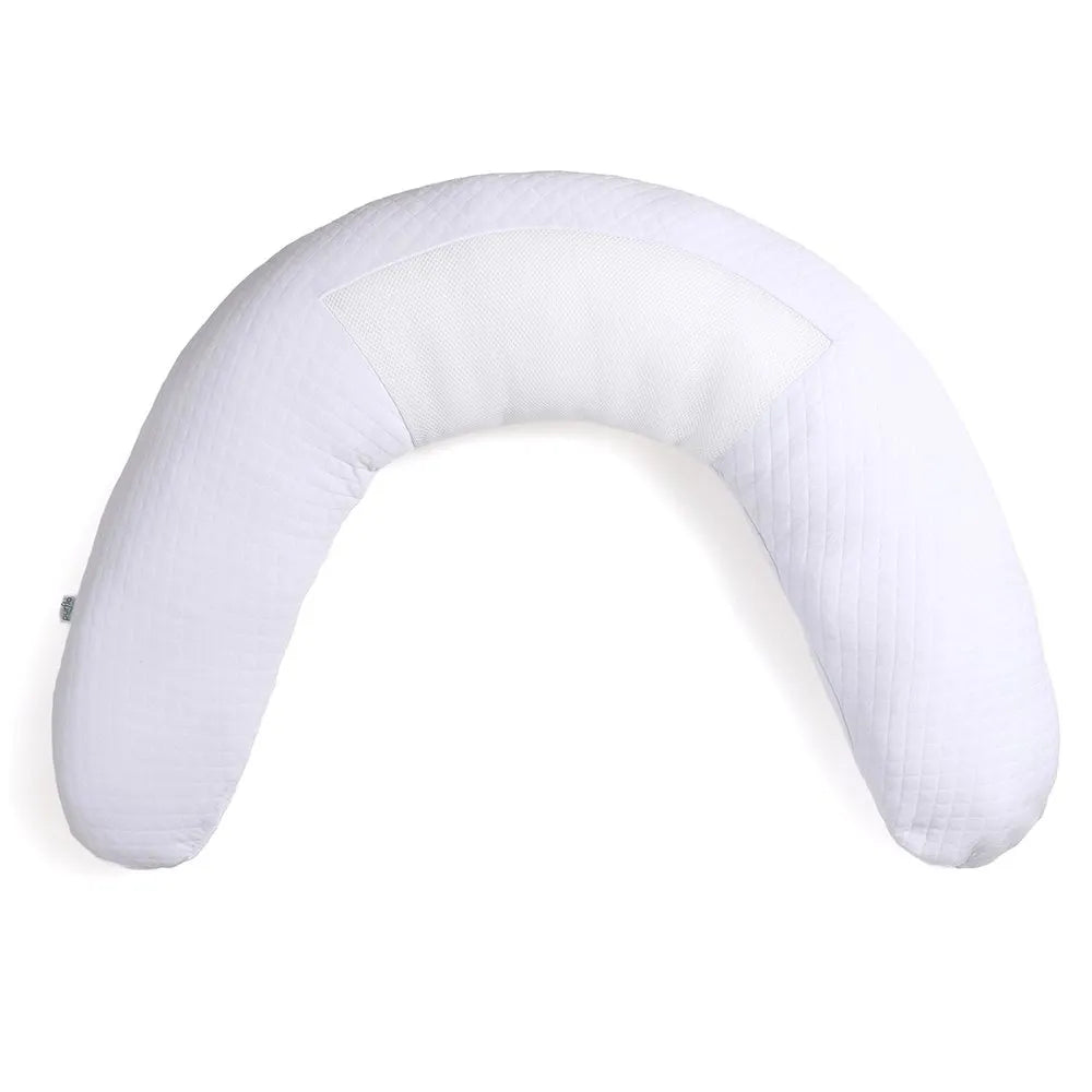 Purflo Breathe Pregnancy Pillow - White Luxe