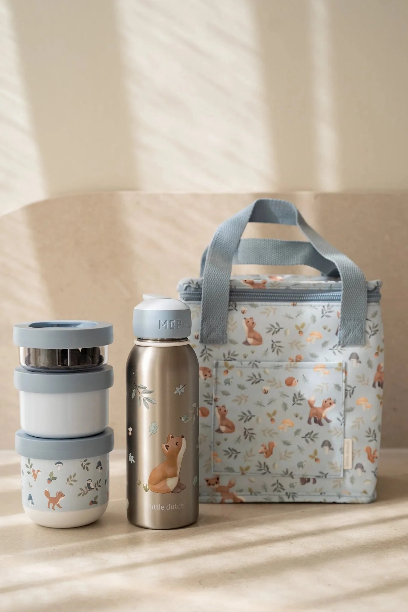 Little Dutch x Mepal Snackbox Stack Mio 3 pcs - Forest Friends