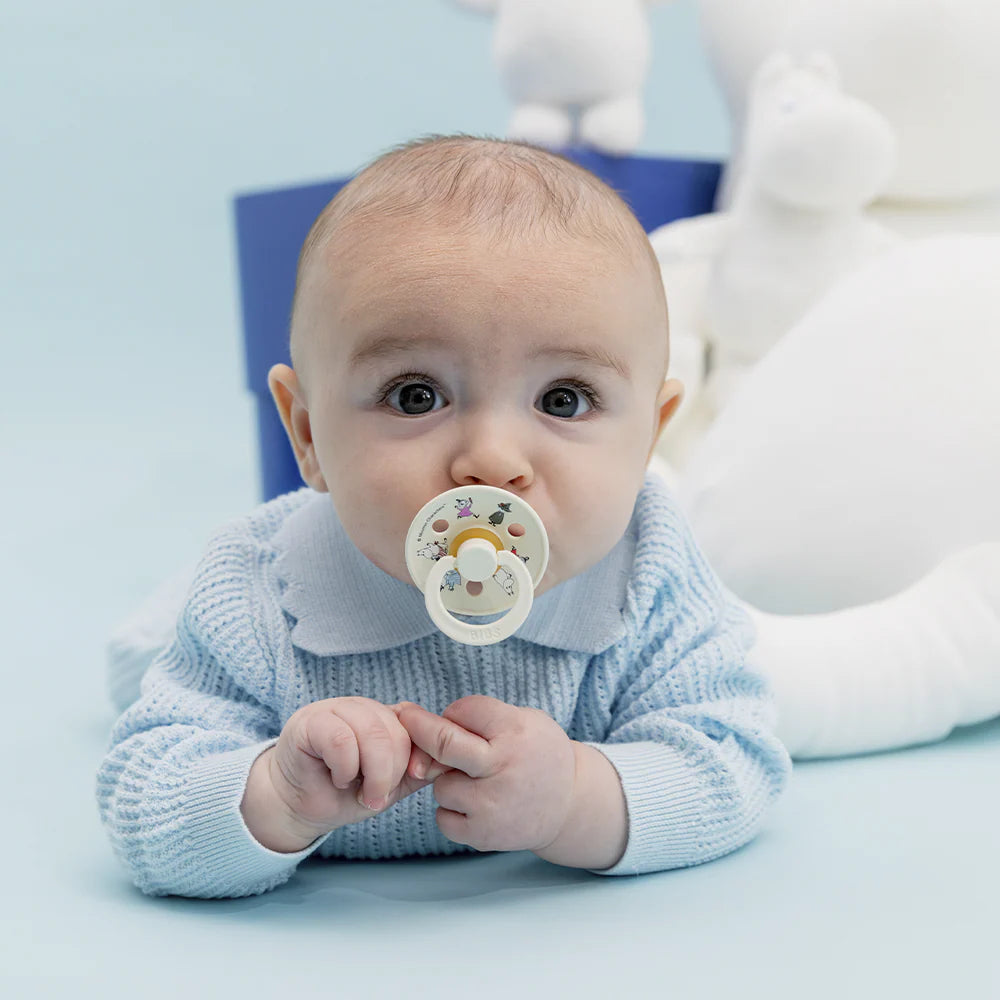 BIBS x Moomin Colour Dummies 2 pack Friends - Ivory mix