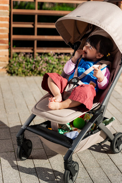 Joolz Aer2 Compact Pushchair with Bumper Bar - Stone Grey/Black