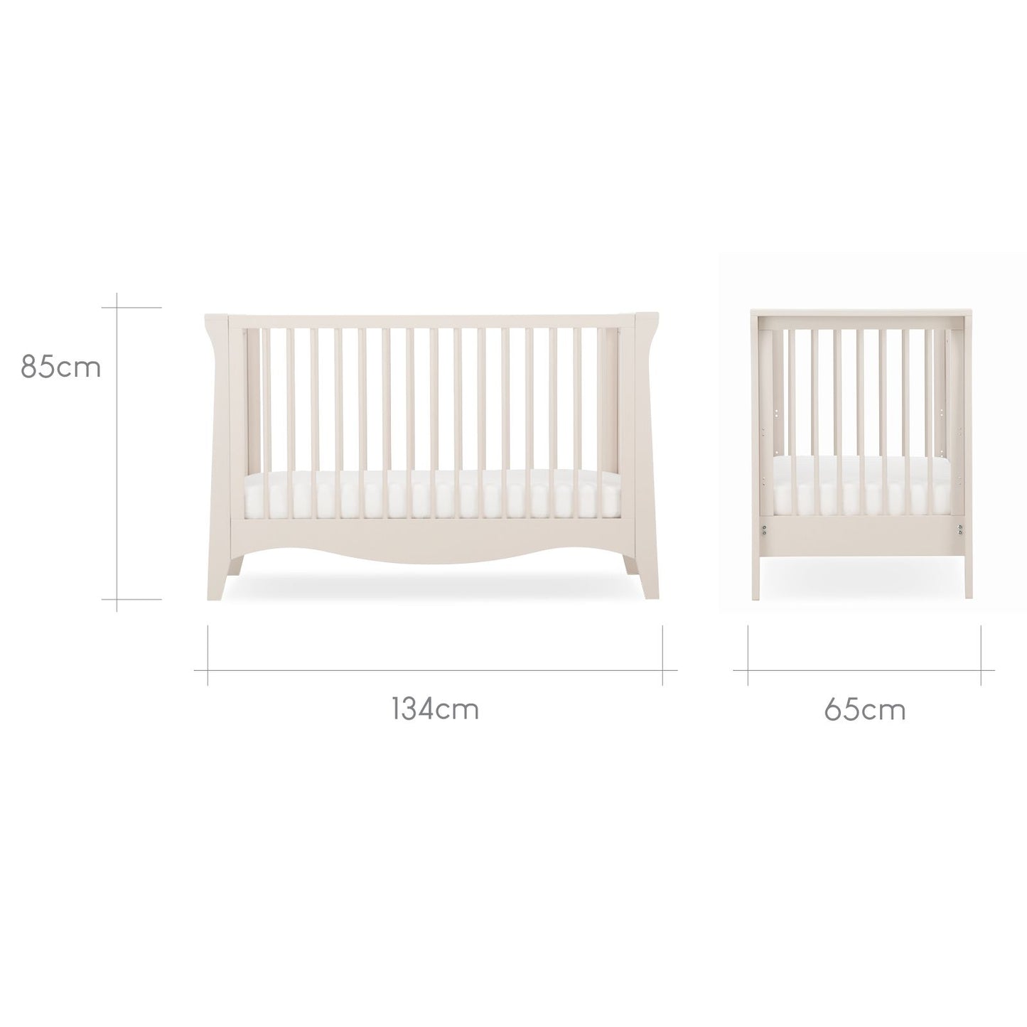 CuddleCo Clara Cashmere Mini 2 Piece Nursery Furniture Set