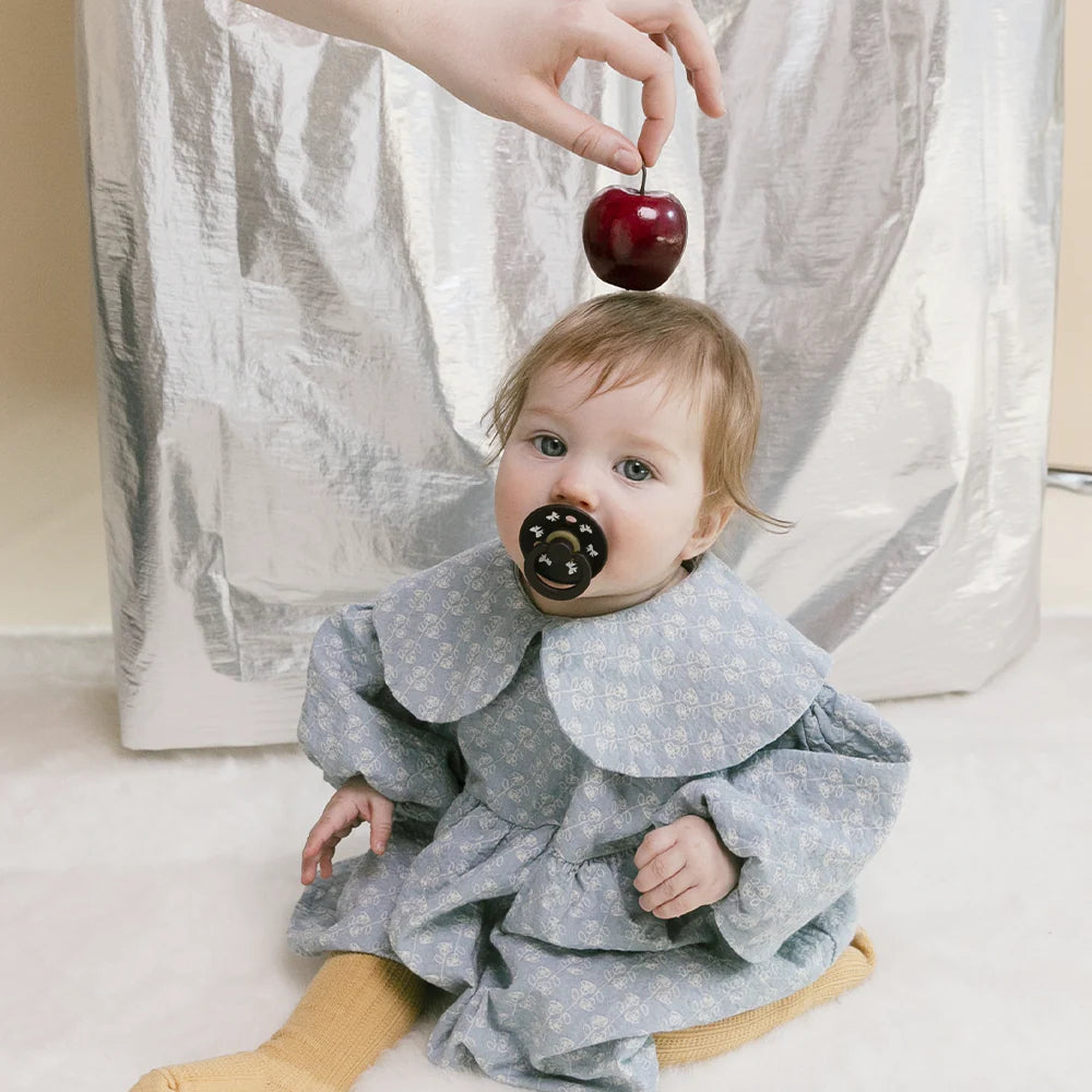 BIBS Colour Holiday Bow Dummies 2 Pack - Ivory/Plum